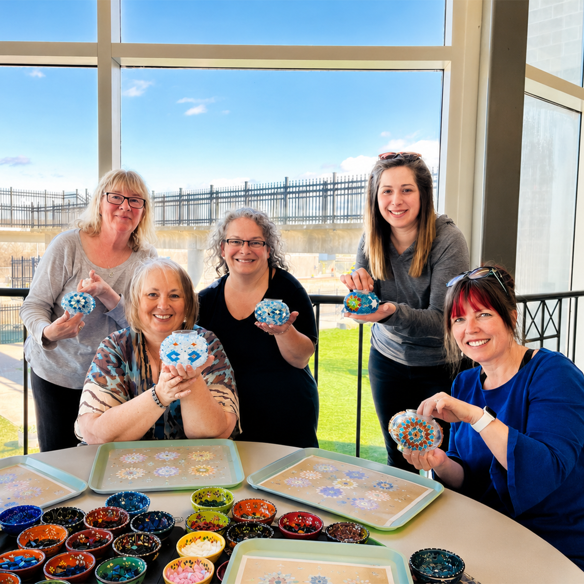 Hanau Mosaiklampen Herstellungs Workshop